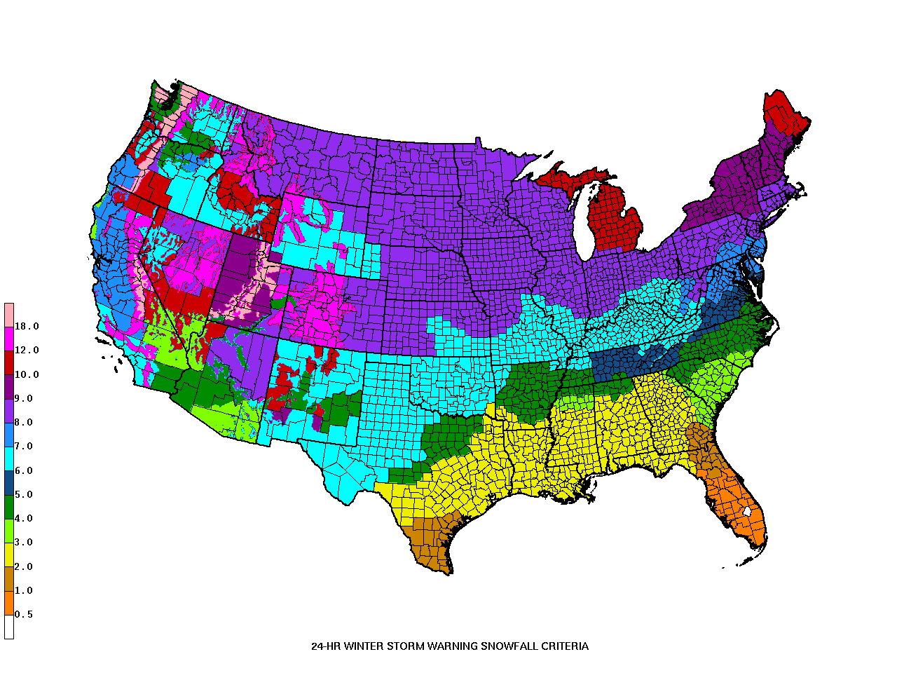 Winter Storm Warning Map Experimental Winter Storm Outlook