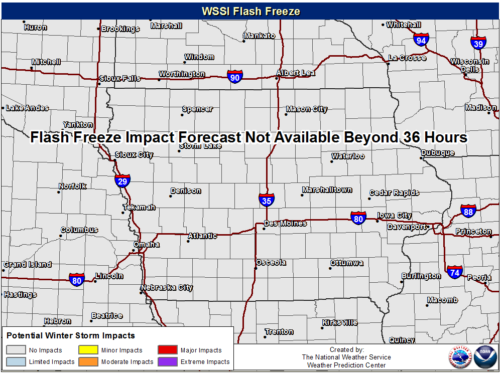 Overall flash freeze winter storm severity index