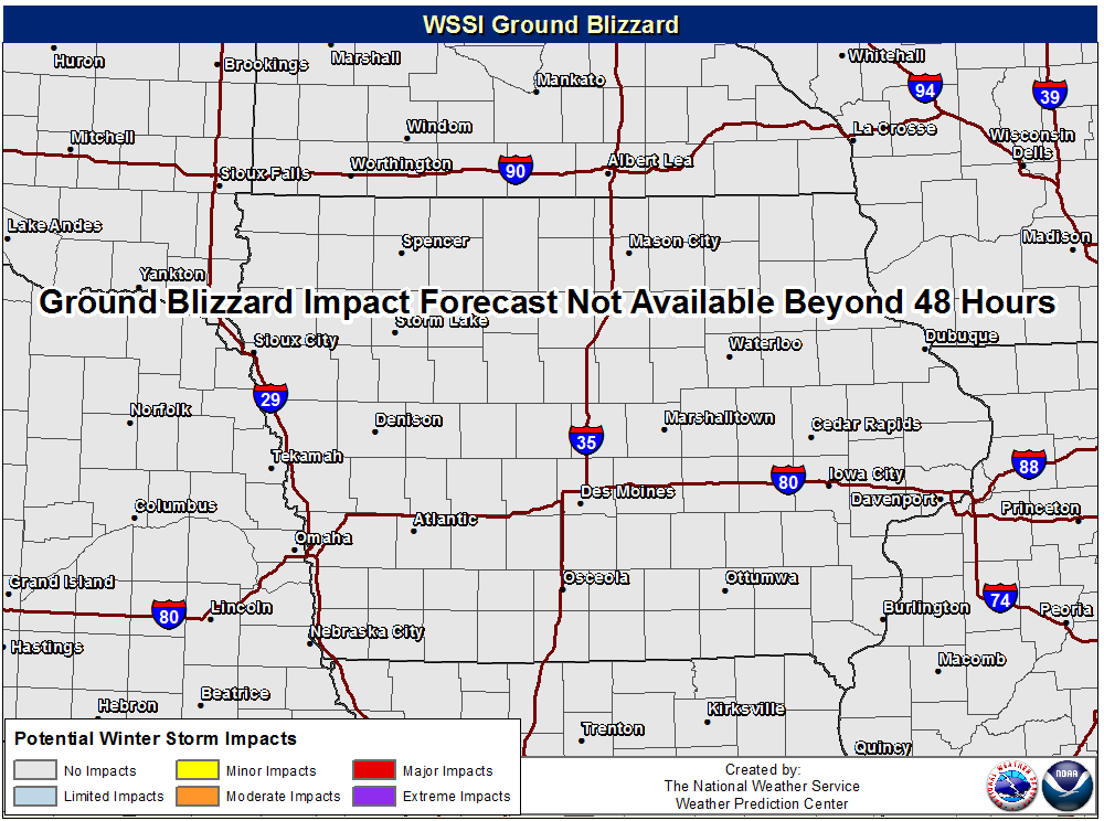 Overall ground blizzard winter storm severity index