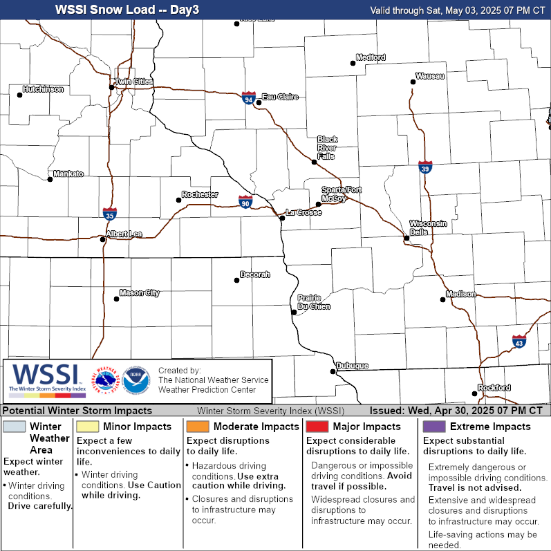 Daywinter storm impacts