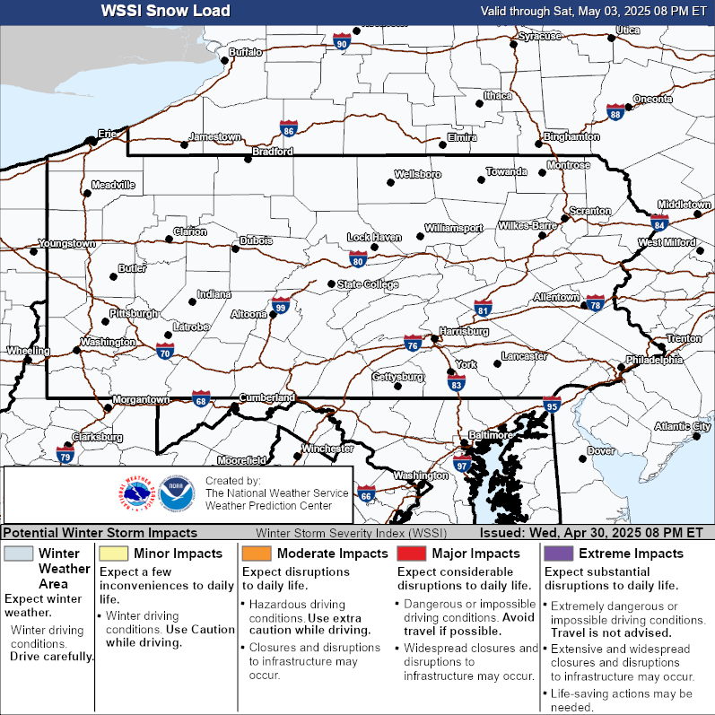 Winter Storm Severity Index