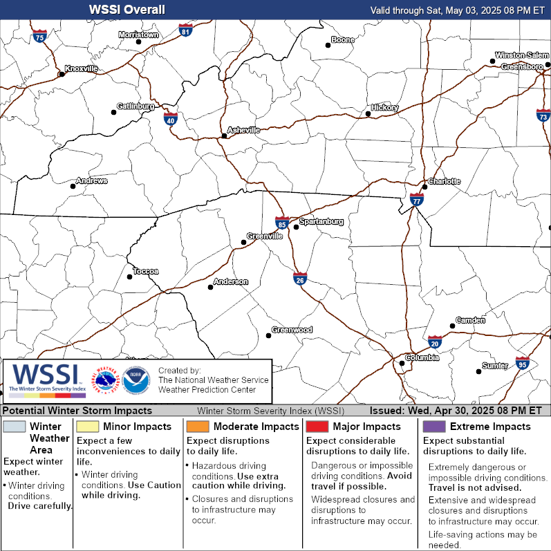 Winter Storm Severity Index