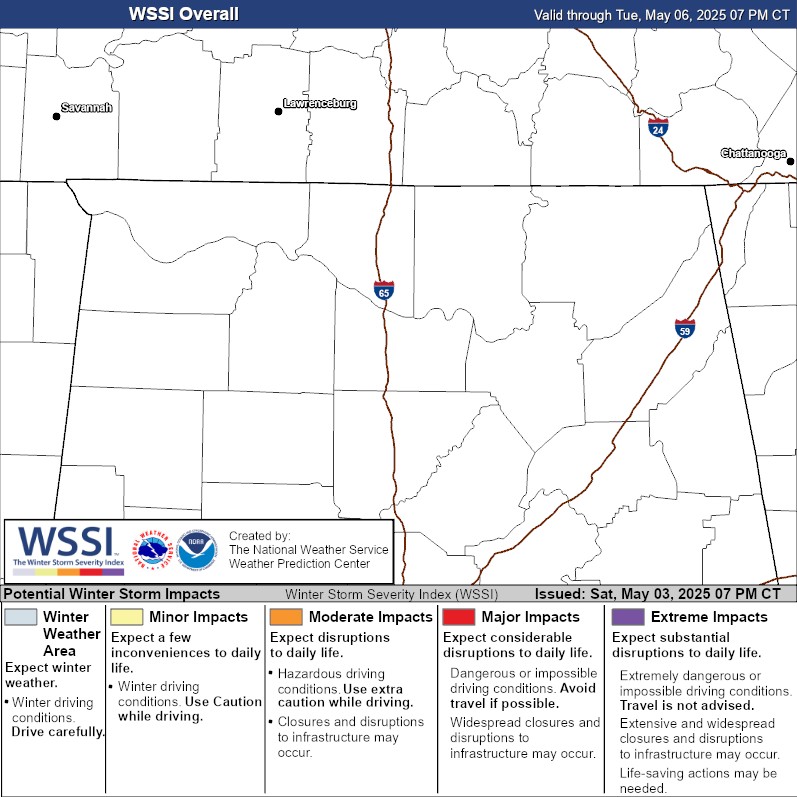 Winter Storm Severity Index