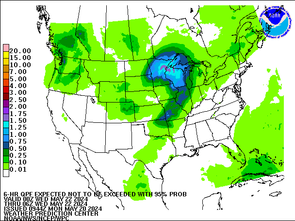 6-Hour 95th
                     Percentile QPF valid 06Z May 22, 2024
